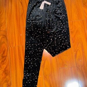 Victoria's Secret Black Starry Leggings
